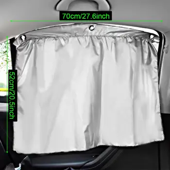 

2/4Pc Car Sun Shade UV Protection Curtain Vehicles Car Window Sunshade Side Window Sun Visor with Suction Cups Summer Protection