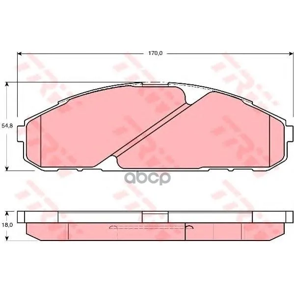 Колодки Тормозные Дисковые | Перед | Nissan Patrol Gr I 1988- 1997nissan Patrol Gr I 1988- 1997 TRW/Lucas арт. GDB3394