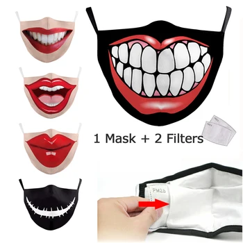 

Pm2.5 Filter Mask Black Mouth Mask Reusable Mask Washable Face Shield Masque Face Mask Cloth Masks for Adult Mouth Mask White