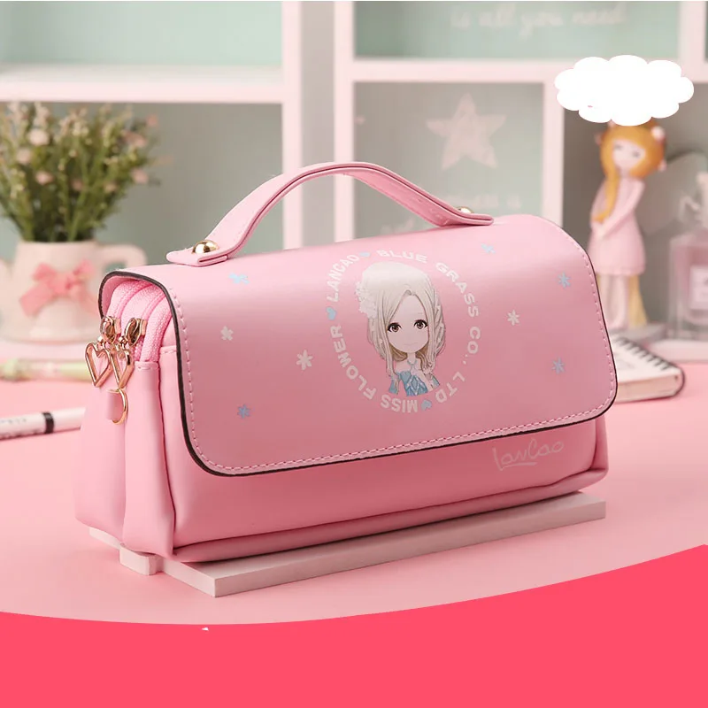 Милый чехол для карандашей Kawaii Kids Girl Pencil, многофункциональная сумка, сумка для ручек, школьные принадлежности, канцелярские принадлежности, подарки - Цвет: C11