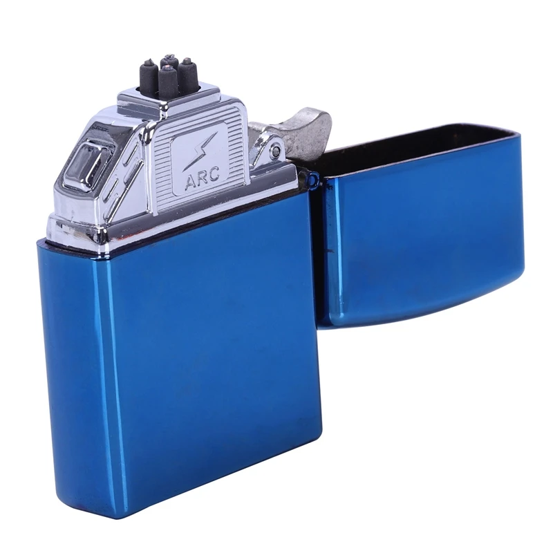 AABB-Cross двухдуговая плазменная Зажигалка Usb ветрозащитные, импульсные металлические электронные прикуриватели