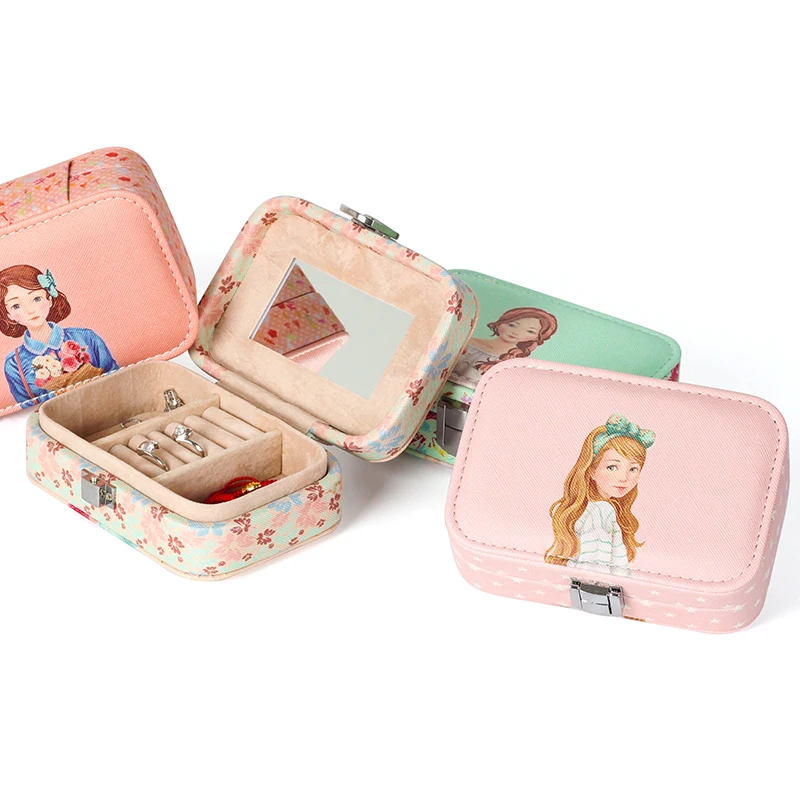 10PCS New Girl Jewelry Storage Box Ring Earring Bracelet Cute Pattern Packaging Box For Birthday Gift Box