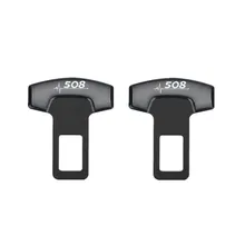 Для peugeot 508 аксессуары автомобильный ремень пряжки пояс безопасности сигнализация подавитель стопор 2 шт