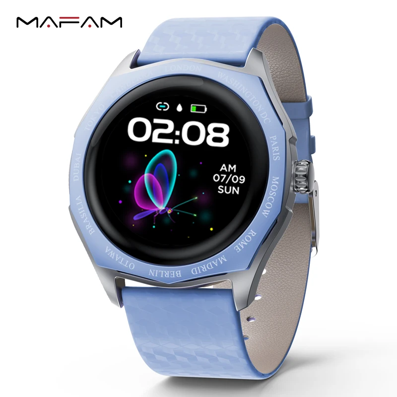 MAFAM VK18 Смарт-часы для женщин Прекрасный браслет сердечный ритм физиологический мониторинг IP68 Водонепроницаемые Смарт-часы для IOS Android