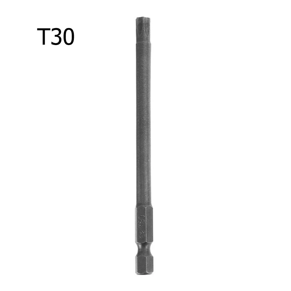 1PC Magnetische Torx-schraubendreher Bit 100mm Lange T8,T10,T15,T20,T25,T27,T30,T40 Elektrische Schraubendreher Bohrer Werkzeug Zubehör – Detail 11