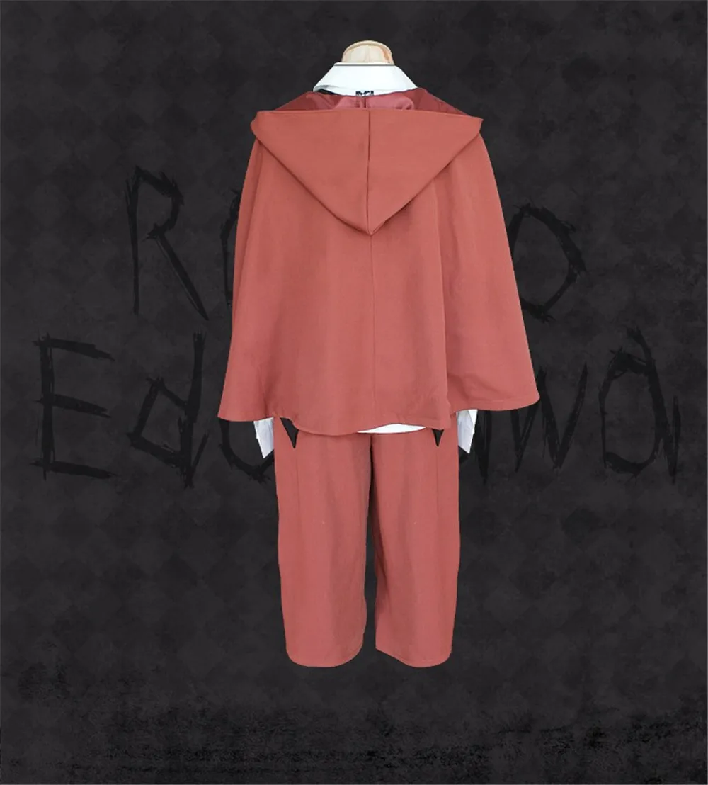Anime Bungo Stray Dogs Detective Ranpo Edogawa Cosplay Costumes Cloak+ shirt+ vest+ tie+ hat+ pants+ white socks Uniform