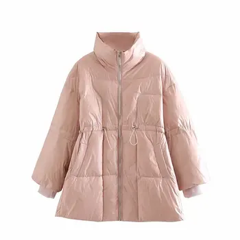 

Woah 2019 Sd130-9268 European and American fashion stand collar loose cotton padded clothes