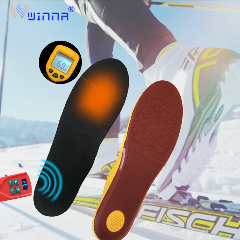 USB unisex heating shoes arch pad remote control foot pads promote blood circulation to keep warm in winter skiing and camping | Спорт и
