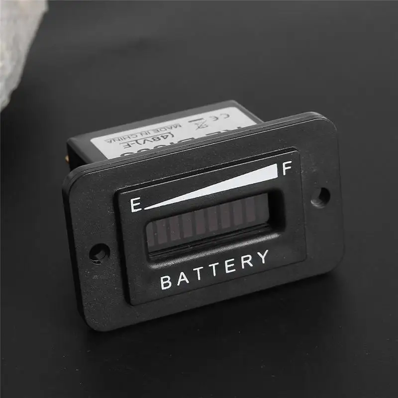DANIU 10 Segment LED 36V Battery Indicator Battery Tester Meter Gauge Coulombmeter for Golf Cart Yacht RV Motorcycle Forklift