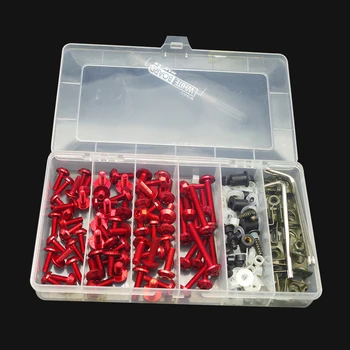 

Universal Motorcycle Full Fairing Screws Kit Body moto cover Bolts Nuts FOR honda vfr 1200 cbr 1000 rr 2007 s1000r carbon rs 125