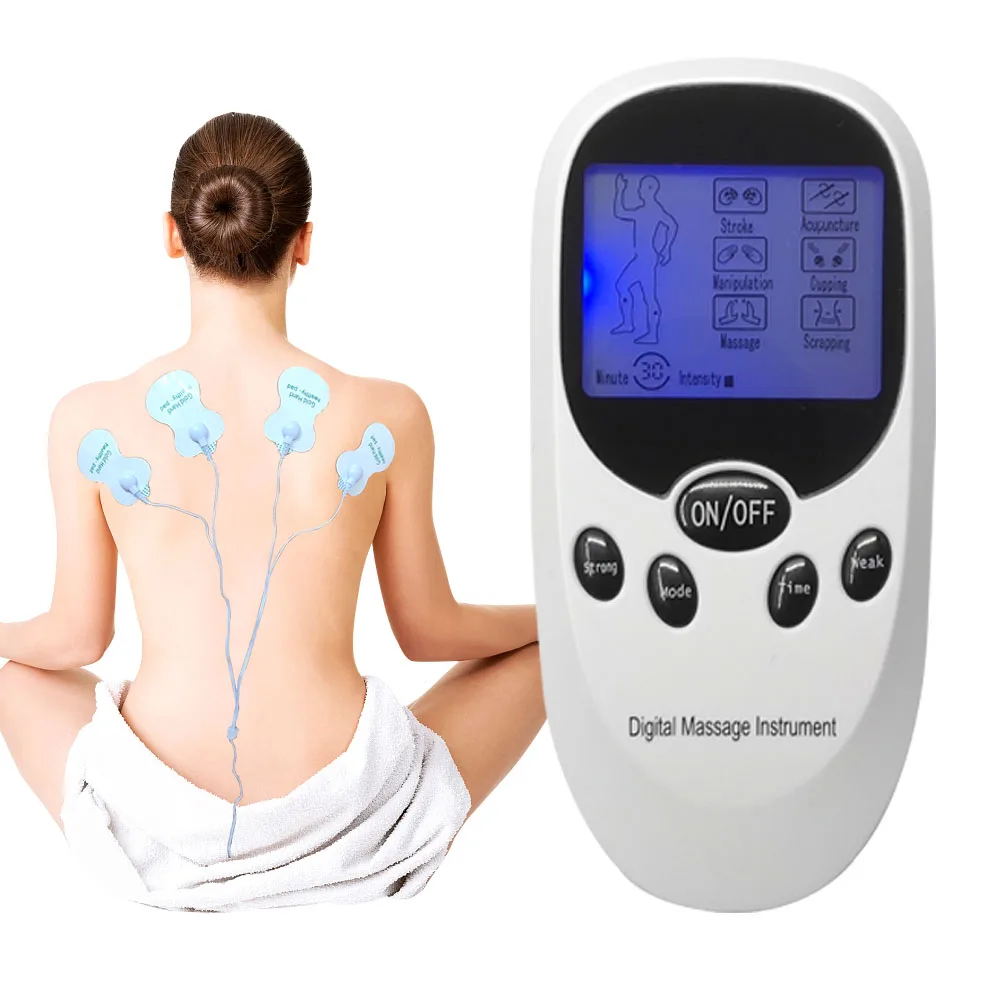 

2019 Dual Outputs Electric Tens Acupuncture Body Muscle Massager Digital Therapy Machine For Back Neck Foot Leg health Care