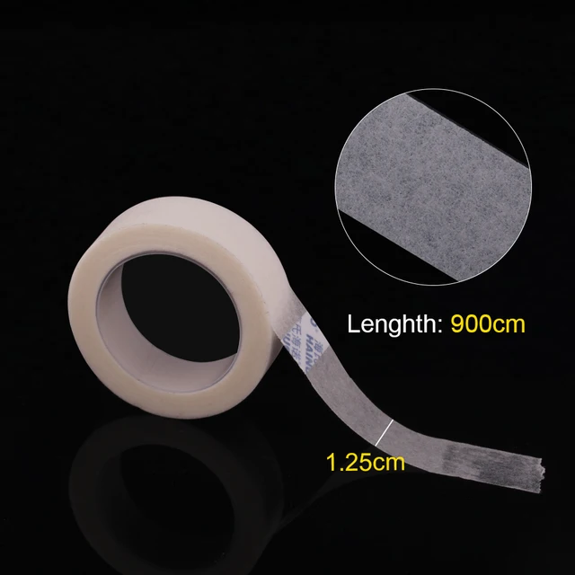 Portable Transparent Acrylic Eyelash Tape Cutter Colorful Cutter PE Medical Tapes Adhesive Rotating Tape Holder Eyelash Tools Non-woven 1.25