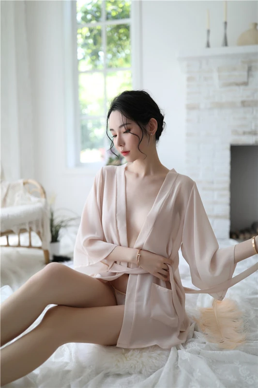 apricot Сексуальное женское нижнее белье, интимный Комплект для сна - Цвет: apricot