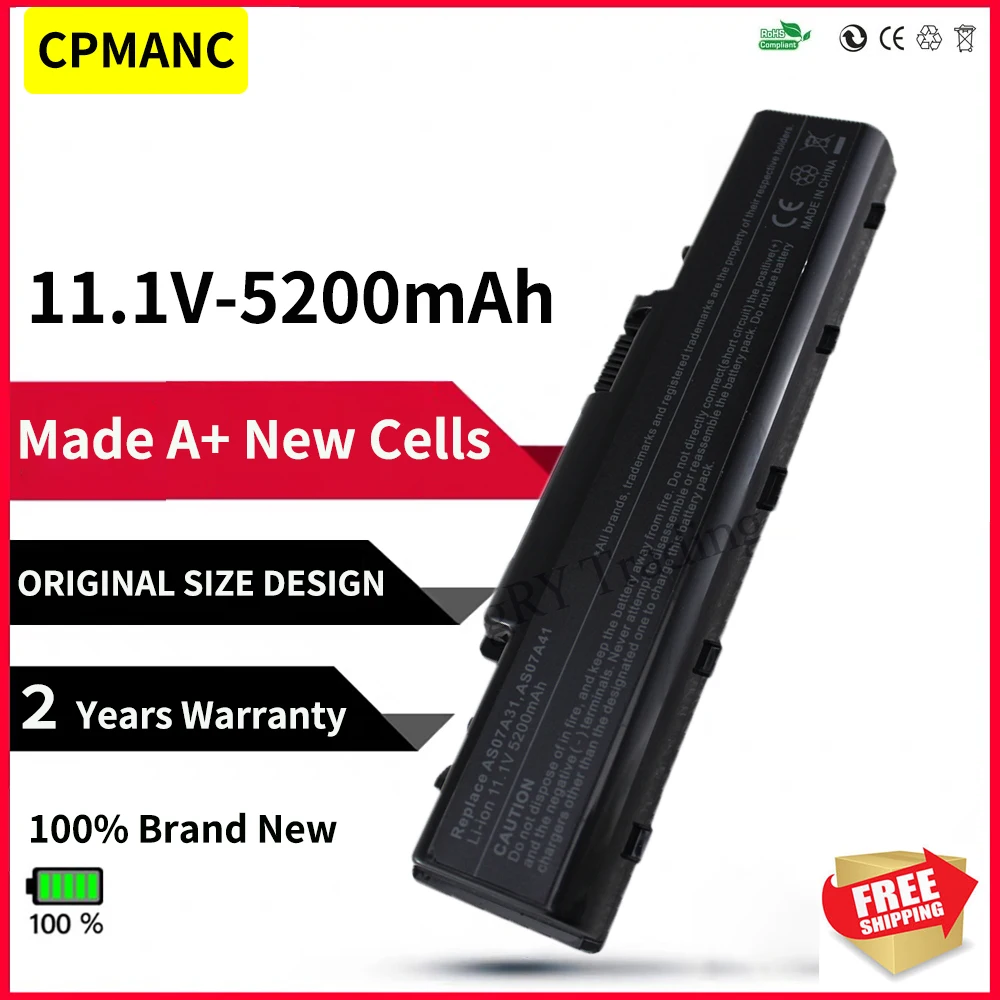 Batteria Del Computer Portatile Per Acer Aspire 5740 4740G 5740G 5542G 4930G 5738Zg 4736 As07A31 As07A32 Per Acer Batteria As07A41
