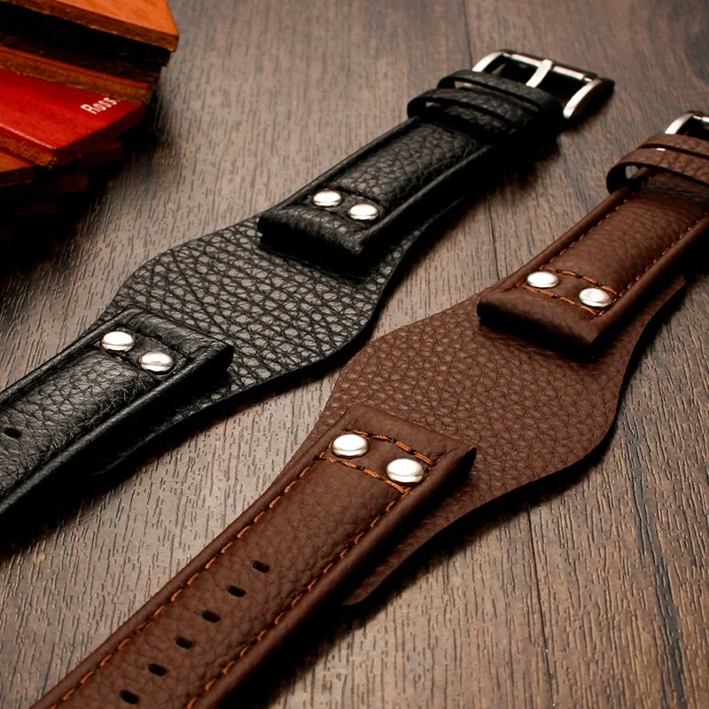 Genuine Real Leather Watch Strap For 