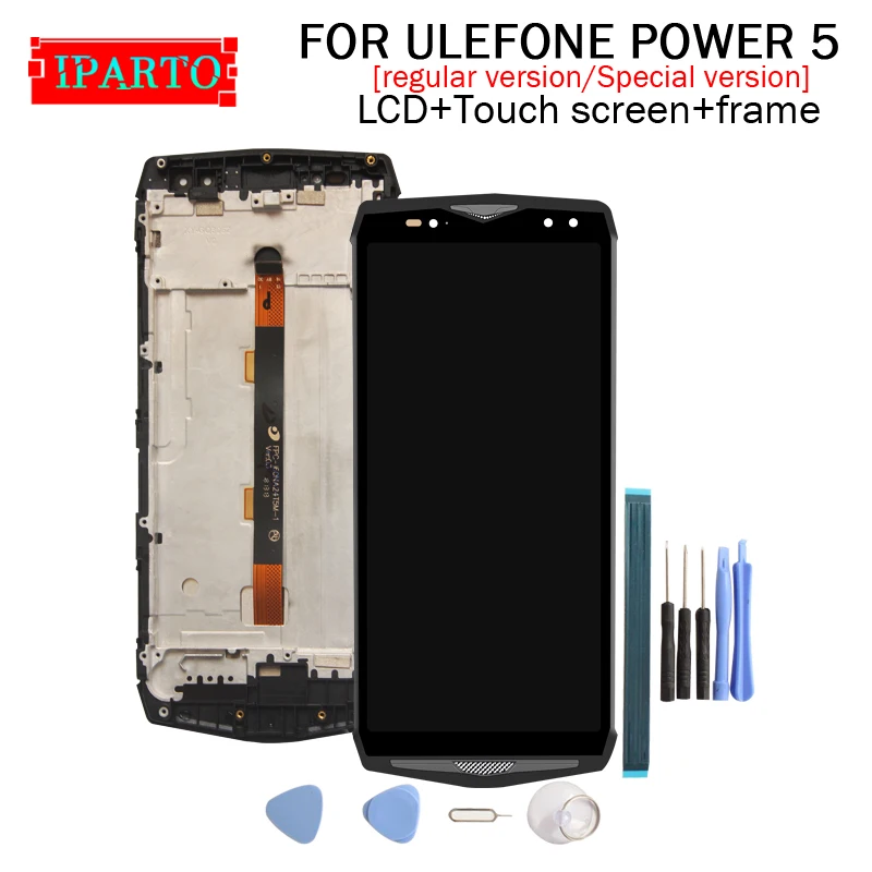 ULEFONE POWER 5 ЖК-дисплей + дигитайзер с сенсорным экраном рамка в сборе 100%