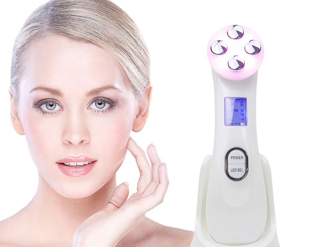 Licheng RF Beauty Device EMS LED Photon Electroporation Skin Tighten Rejuvenation Wrinkle Removal Face Lifting Massager Anti-age