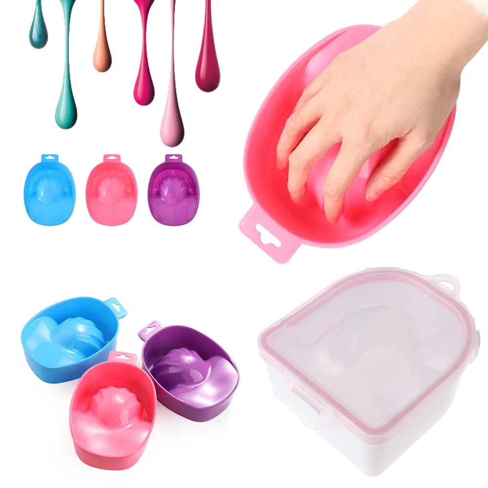 Nail Soak Bowl Hand Wash Polish Remover Manicure Tools Spa Nail Art