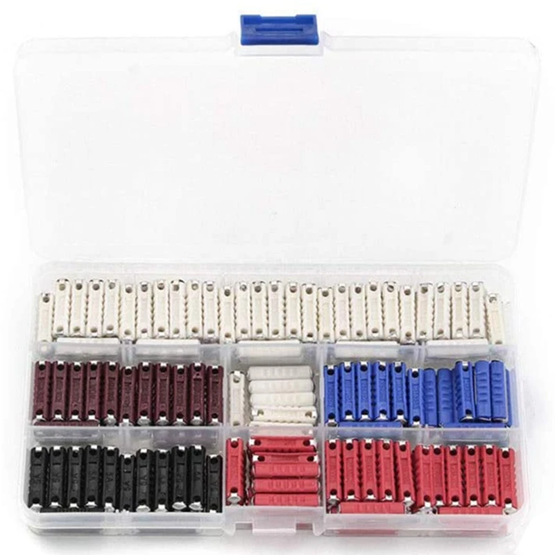 SHGO HOT-200Pcs 5 Kinds Fuse Electrical Continental Fuses Assortment Kit 5A 8A 16A 25A 40AMP for Car Two-Wheeler | Обустройство дома