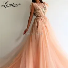 Кристаллы Аппликация вечернее платье с Иллюзией Декольте на заказ; длинное выпускное платье Robe De Soiree Арабская, Дубай вечерние платья