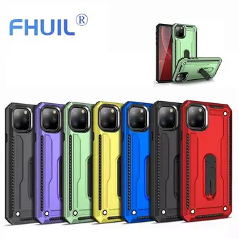 

Luxury Armor Shockproof Case for iPhone 11 pro max Strand Holder Car Ring Cover for iPhone 11 Back Cases Heavy Duty Protection