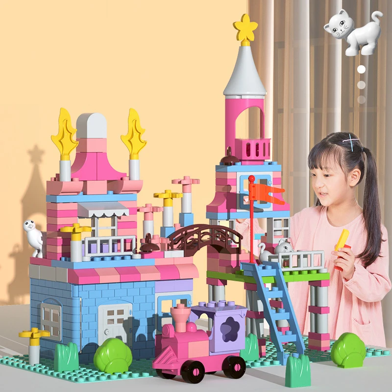New 174Pcs Girls Princess Castle Building Blocks Sets Bricks Assembly Friends DIY Toys for Kids Gifts | Игрушки и хобби
