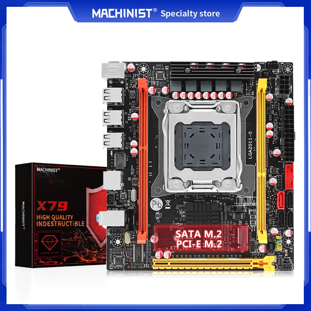 Материнская плата MACHINIST X79 LGA 2011 поддержка оперативной памяти DDR3 процессор Intel Xeon E5