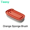 Orange sponge brush