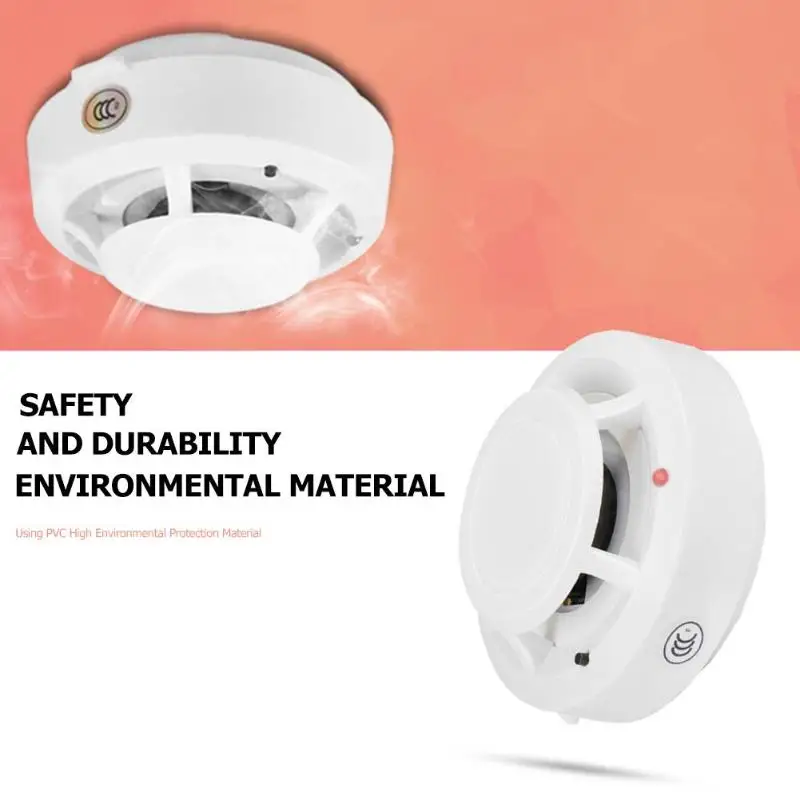 

Smoke Detector Alarm Portable High Sensitive Stable Independent alarm Smoke Detector Fire Alarm alone Sensor For Home Security