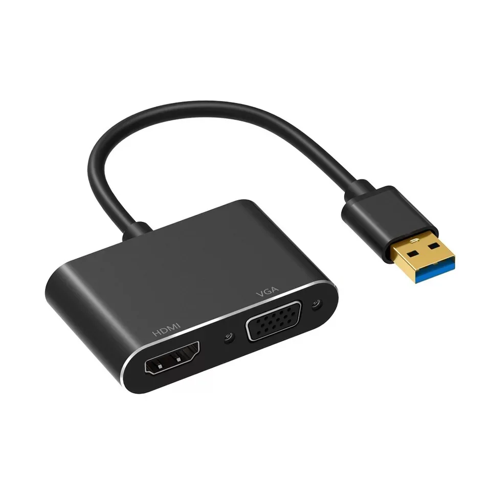 1080P USB 3 0 к HDMI/VGA кабель конвертер Full HD видео адаптер для ноутбука/настольного