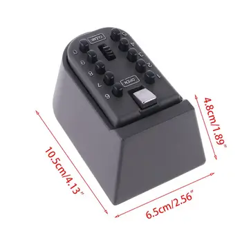 

Outdoor Wall Mount Spare Key Safe Storage Box Waterproof Push Button Lock Holder D08B