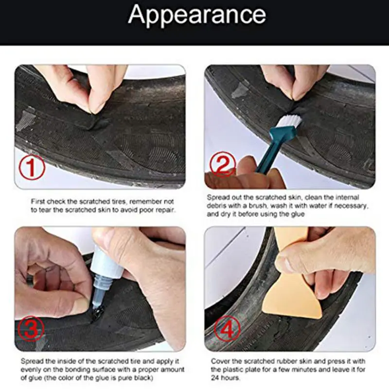 1 шт 20 г 480S водонепроницаемый уплотнитель для ремонта шин специальный клей супер клей для ремонта автомобиля резиновый клей для автомобильных покрышек окна