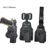 Tactical 1911 Holster Thigh Gun Holster for Colt 1911 Military Right Hand Pistol Drop Leg Platform Holsters Hunting accessories