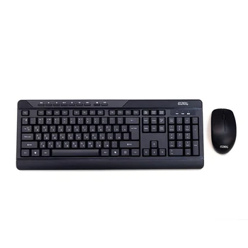 

Keyboard and Mouse e2e4, KM203, Wireless, USB, Black (OT-KM203B-WL)