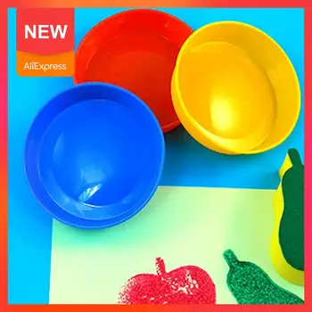 

1 Set Of Palettes (4) Color Plastic Painting Palettes Brand Who 100% Love Product New For Students Art C7I4