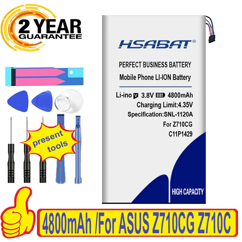 Batería de 100 mAh C11P1429 para ASUS ZENPAD C 4800, c7.0, Z170MG