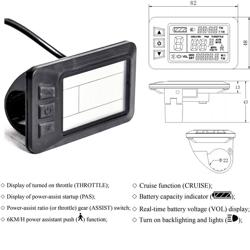 Top Free shipping electric bicycle display K-LCD7U display for e bike conversion kit EBIKE intelligent LCD Control Panel LCD Display 1 Top Free shipping electric bicycle display K-LCD7U display for e bike conversion kit EBIKE intelligent LCD Control Panel LCD Display 1