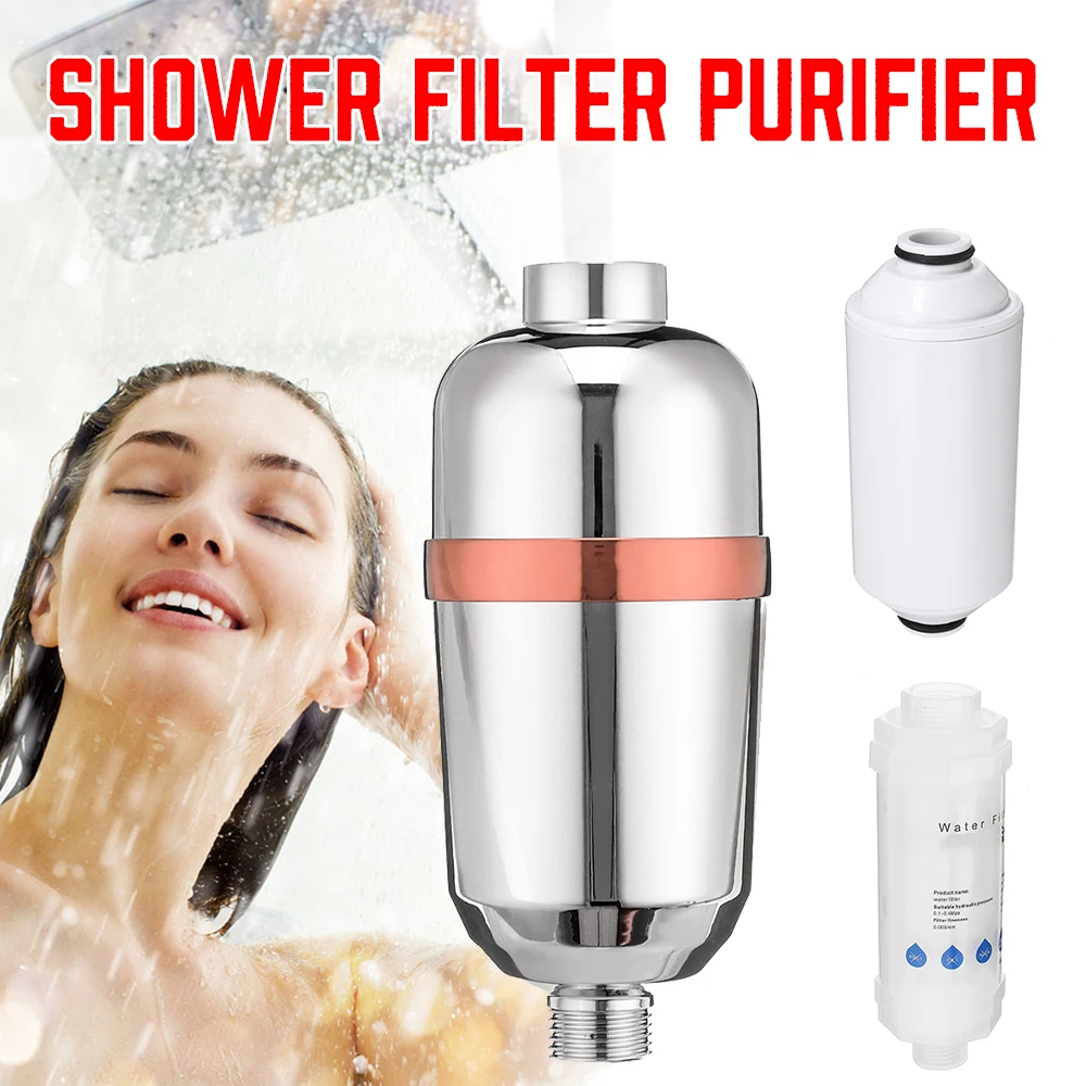 Filtro de ducha de baño de 15 niveles, purificador de filtro de agua de baño, tratamiento de agua, suavizador de salud, eliminación de cloro, purificador de agua