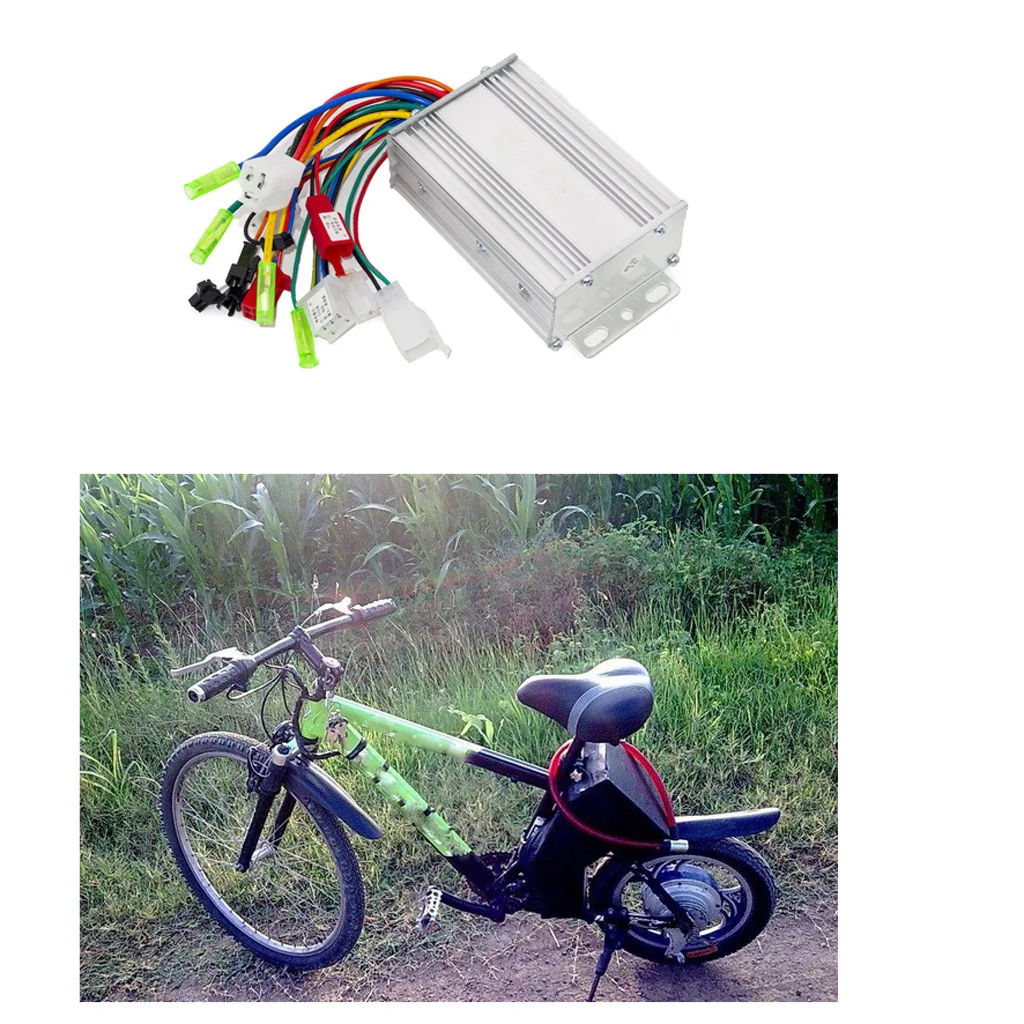 36/48V Electric Bicycle Controller 350W Brushless Motor Control Box Aluminum Universal For Electric Scooter Skateboard E-bike