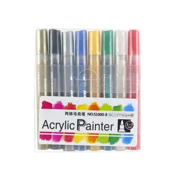 

4/8/12/15/24/36 Colors Acrylic Paint Marker Pen Detailed Marking for DIY Album B95C