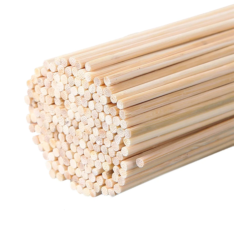 100pcs Disposable Bamboo Sticks Barbecue Tools 28cm x3mm Natural BBQ Wooden Bamboo Skewers for Barbeques Indoor & Outdoor Gril