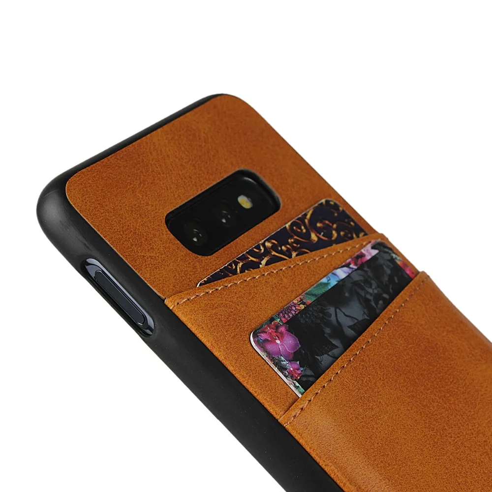 Силиконовый чехол для samsung Galaxy S10 Lite Plus S10e S10Lite S10Plus PU кожаный чехол для крышки с слоты для карт