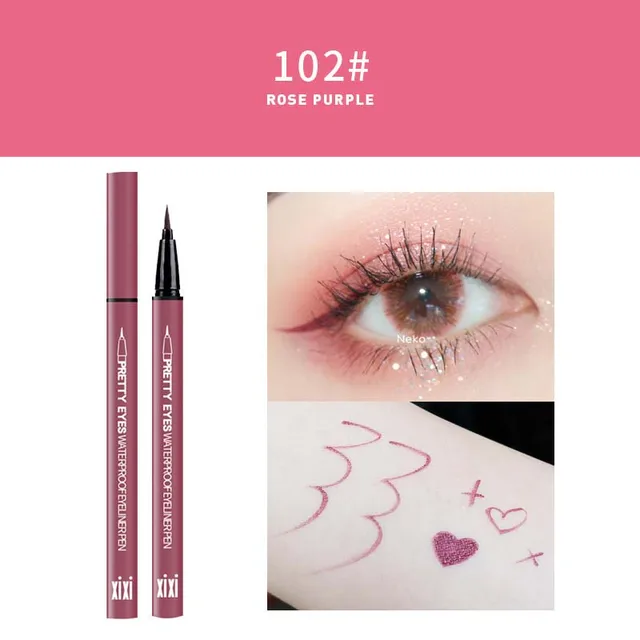 GAM-BELLE Waterproof Long Lasting Black Eyeliner Pencil  Fast Dry Not Blooming Charm Eye Liner Pen Liquid Pigments Makeup Tool 102