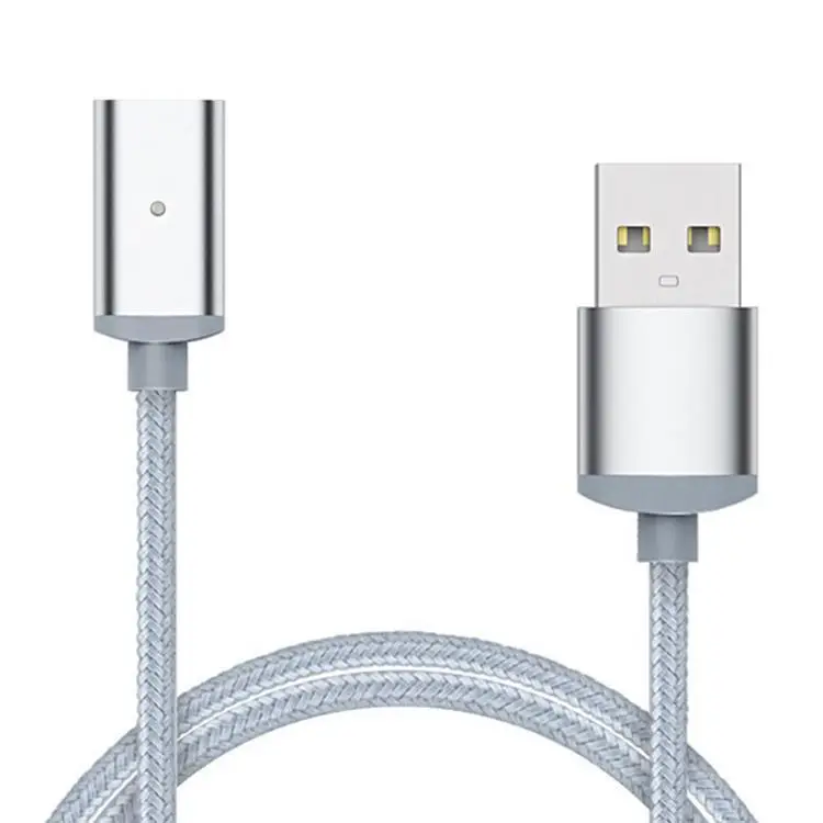 Магнитный кабель для iPhone Магнитный зарядный Micro USB кабель usb type C USB C кабель для samsung huawei 3A быстрое зарядное устройство - Цвет: Серебристый