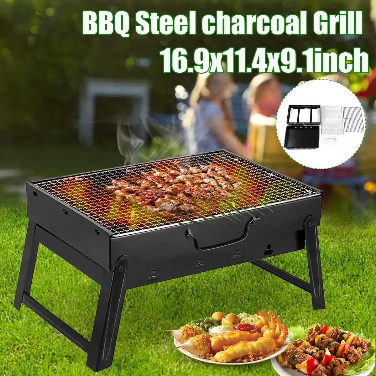 port-til-de-a-o-inoxid-vel-carv-o-para-churrasco-grill-superf-cie