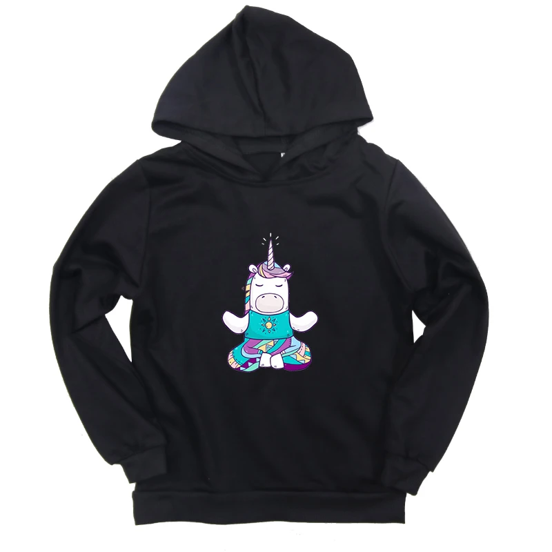Hoodies 3 Детский свитер с принтом единорога; толстовка с капюшоном; детские толстовки; пуловер с длинными рукавами; повседневная детская одежда; Moletom Infantil - Цвет: Hoodies 3