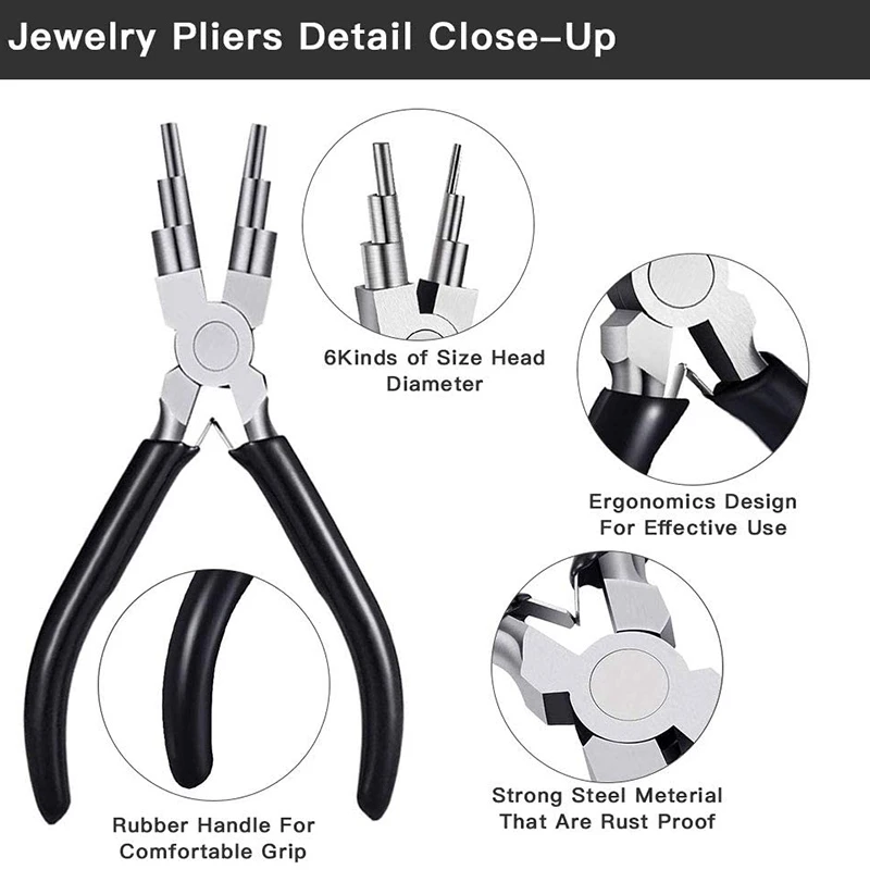Jewelry Pliers, 8Pcs Jewelry Making Pliers Tools Mini Jewelry Pliers Set Jewelry Making Kit for Jewelry Making Supplies