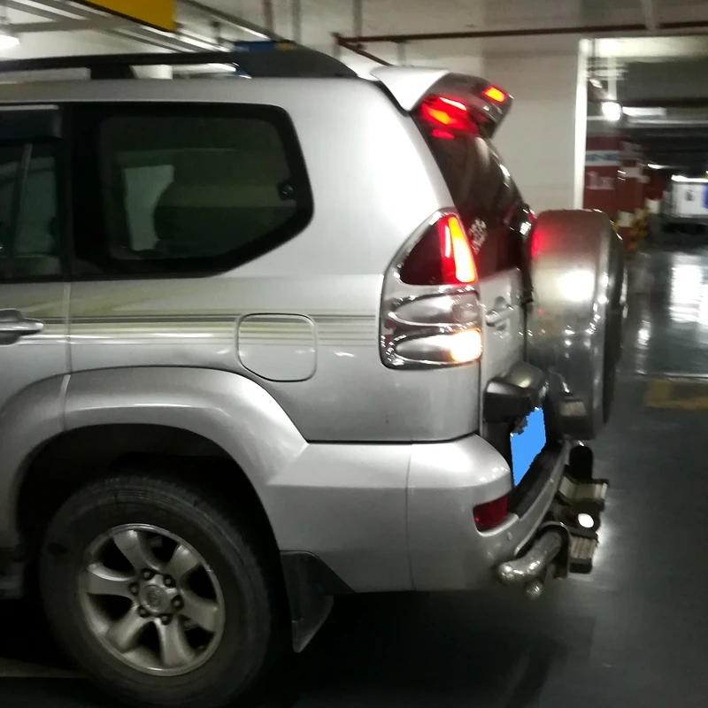 Для 2003 2004 2005 2006 2007 2008 2009 Toyota Land Cruiser Prado FJ120 4000 спойлер из АБС пластика задний для