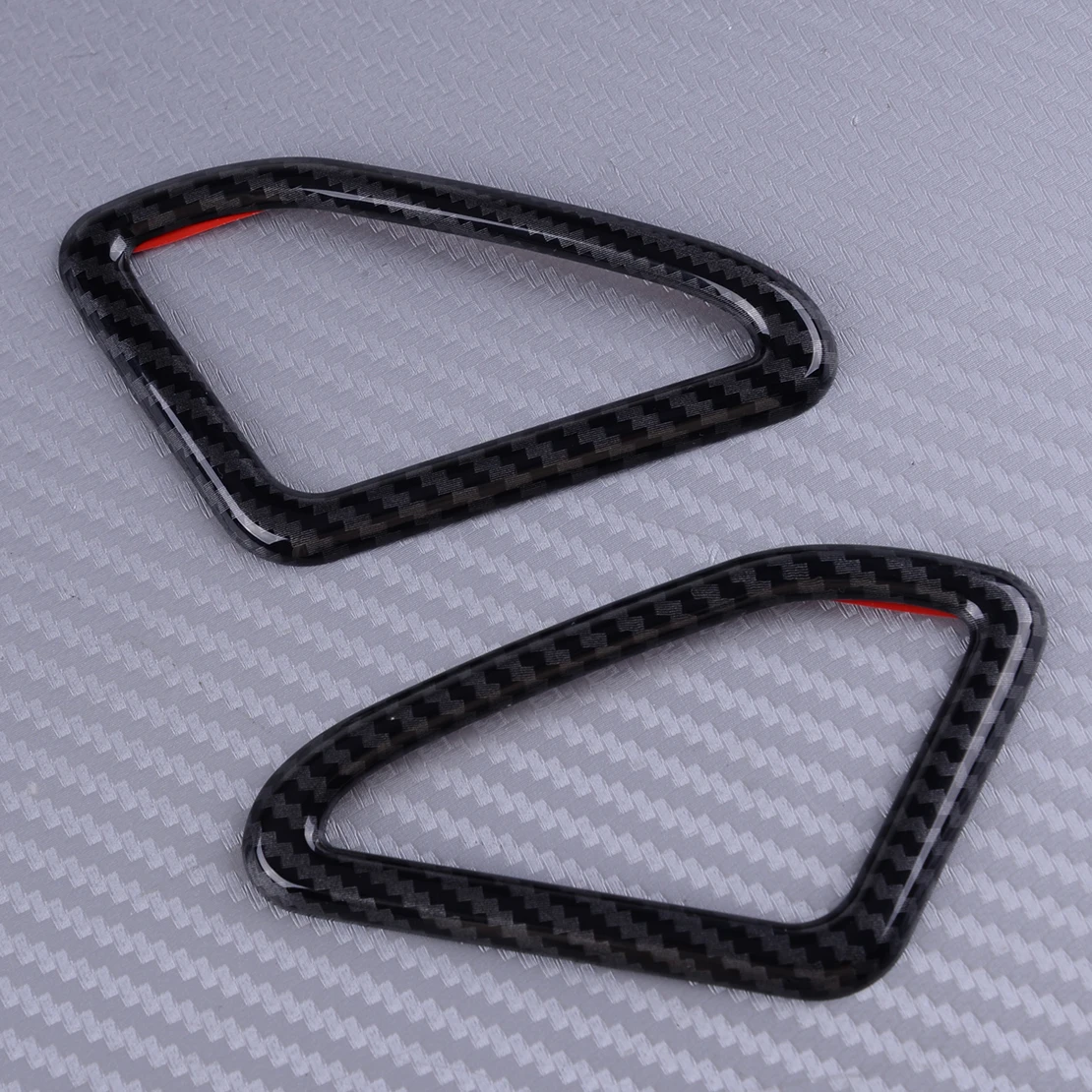 

DWCX 2Pcs Carbon Fiber Black ABS Car Inner Air Outlets Trim Cover Fit for Cadillac ATS 2014 2015 2016 2017 2018