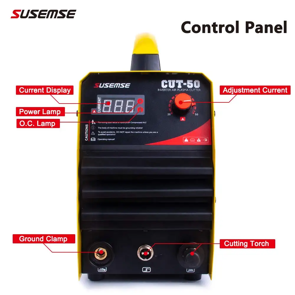 SUSEMSE новая машина плазменной резки CUT50 220V Напряжение 50A плазменный резак с PT31 Бесплатные сварочные аксессуары CUT-50